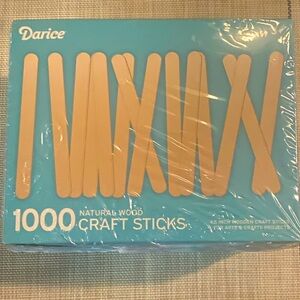 Darice Blue Box Natural Wood Craft Sticks